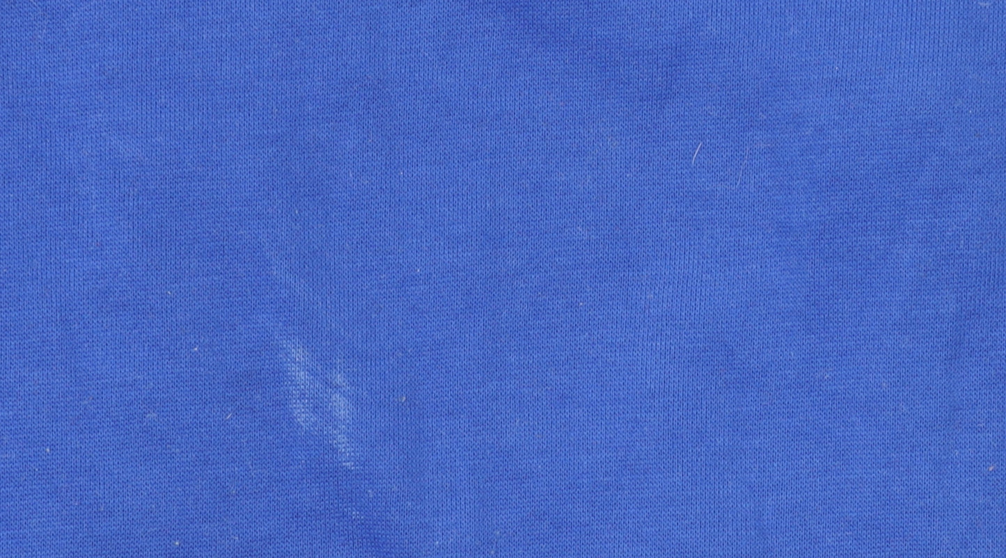 Adidas Womens Blue Climalite Full Zip Hoodie Size 12-14 M