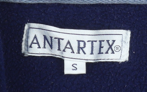 Antartex Men's Blue Fleece 1/4 Zip Pullover Sweatshirt Size S