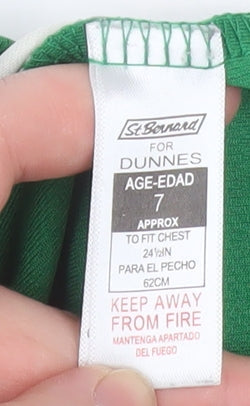 St. Bernard for Dunnes Boys Green Ireland Football T-Shirt 7 Years