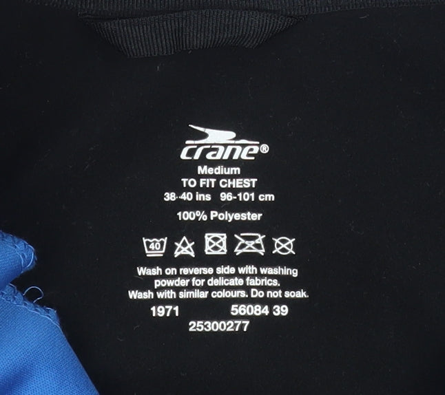 Crane Men's Blue Windbreaker Softshell Cycling Jacket M