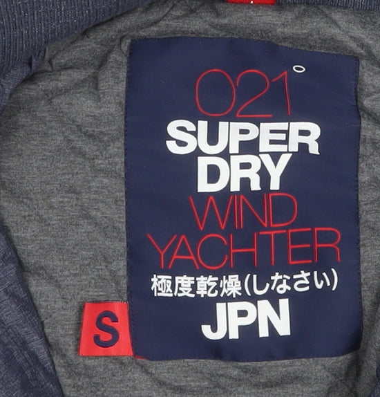 Superdry Mens Blue Wind Yachter Hooded Softshell Jacket S