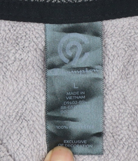 Champion Women’s Grey Full Zip Sweatshirt Size L Polyester Fleece