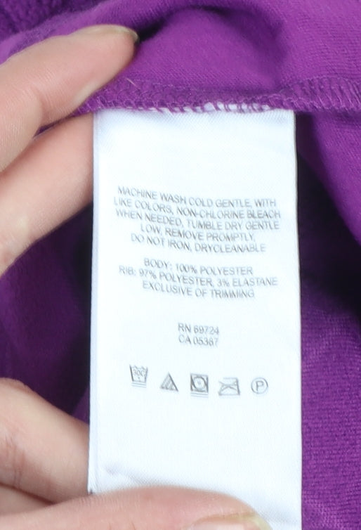 Columbia Women’s Purple 1/4 Zip Fleece Pullover Sweatshirt M
