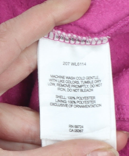 Columbia Women's Pink Fleece Full Zip Jacket Size L