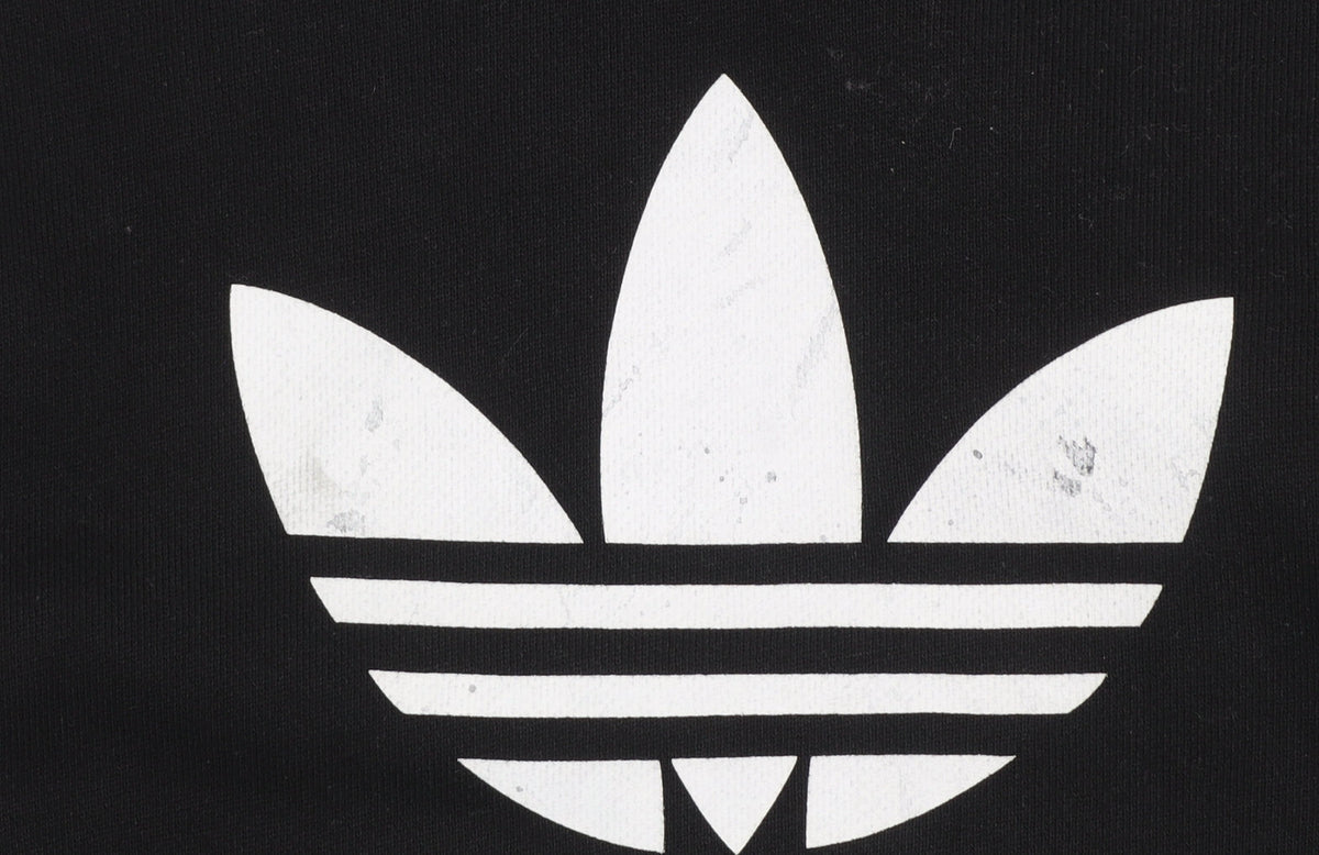 Adidas Men's Black Small Pullover Crew Neck Logo Sweatshirt