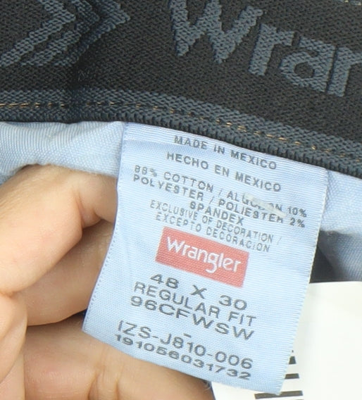 Wrangler Women Blue Regular Fit Straight Jeans Size 48x30