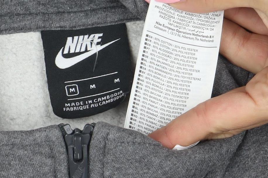 Nike Mens Grey 1/2 Zip Fleece Sweatshirt Medium Regular Fit