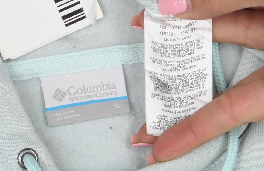 Columbia Women’s Blue Pullover Hoodie Size S Cotton Blend Casual