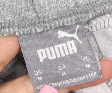 Puma Men's Grey Jogger Sweatpants M Regular Fit Activewear