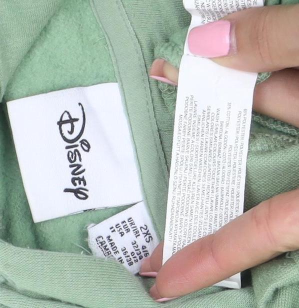 Disney Women Green The Lion King Pullover Hoodie 2XS