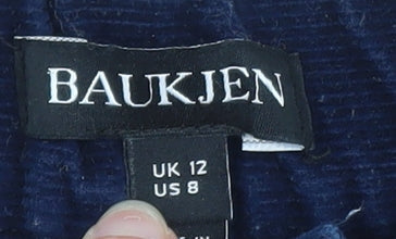 Baukjen Navy Corduroy Trousers Men Blue Size M Relaxed Fit