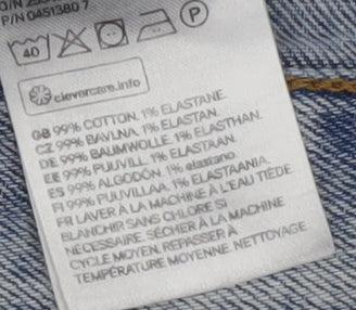 H&M Women's Blue Skinny Fit Denim Jeans Size 33