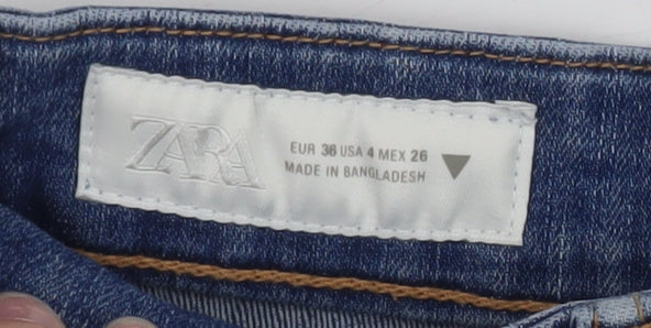 Zara Women Blue Size 10 Skinny Mid Rise Stretch Denim Jeans