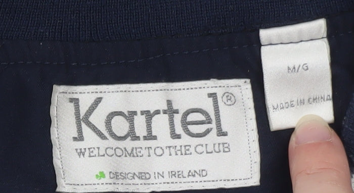 Kartel Men's Blue Sleeveless V-Neck Lightweight T-Shirt M