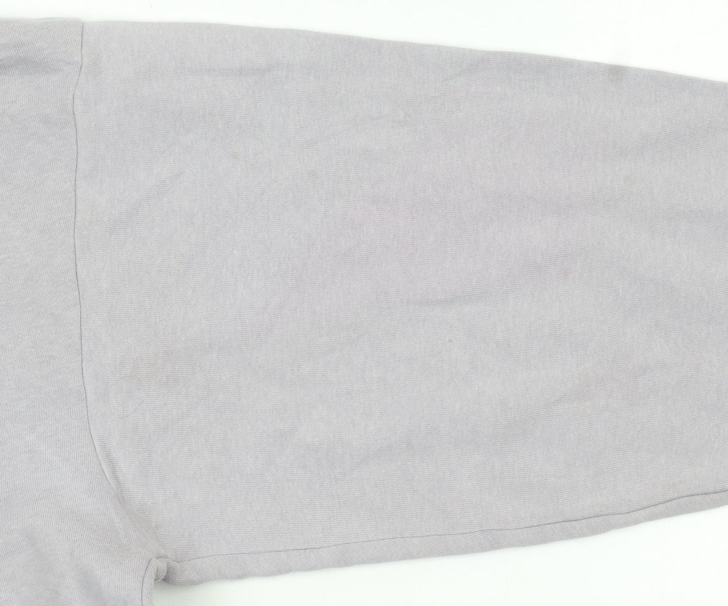 Fila Womens Light Grey Pullover Hoodie Size S Relaxed Fit Cotton Blend