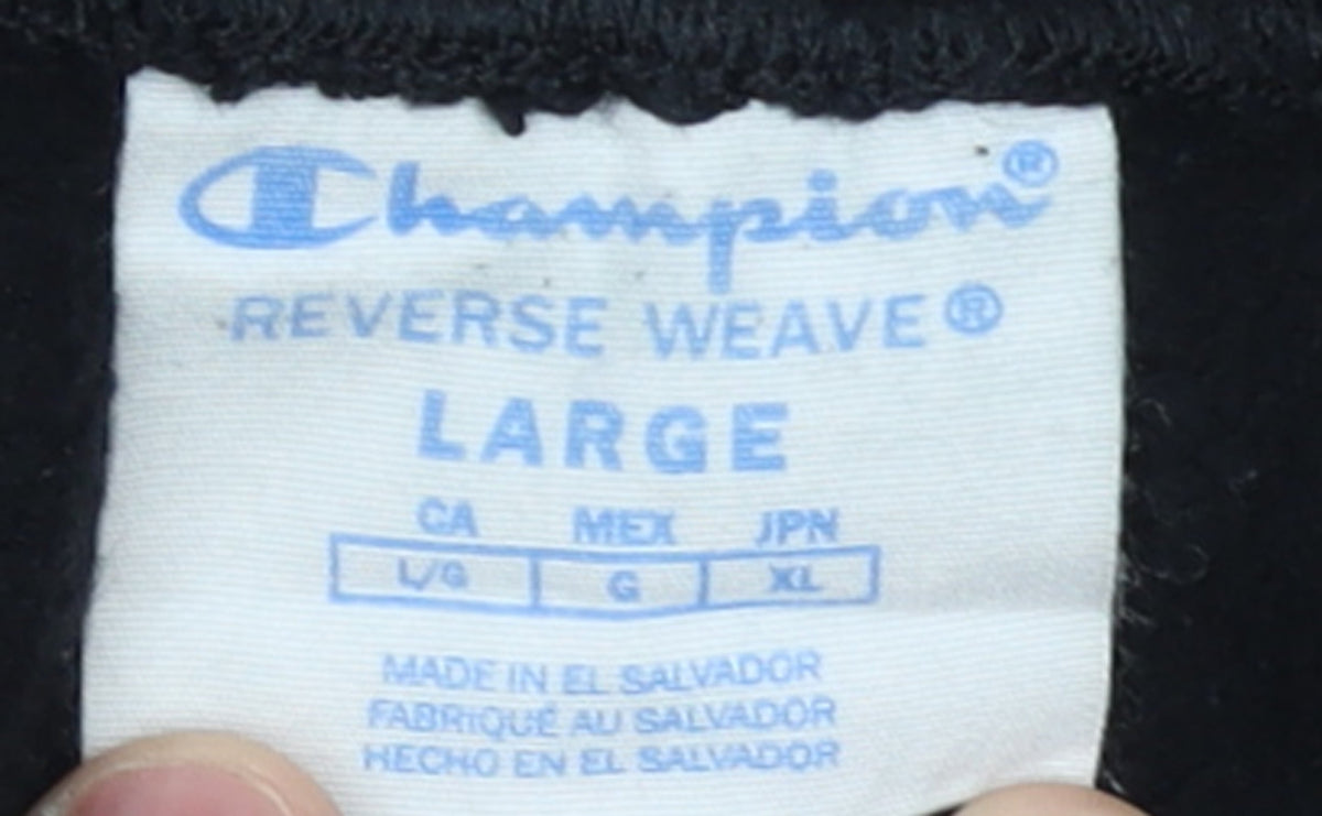 Champion Men's Black Reverse Weave Joggers Size L