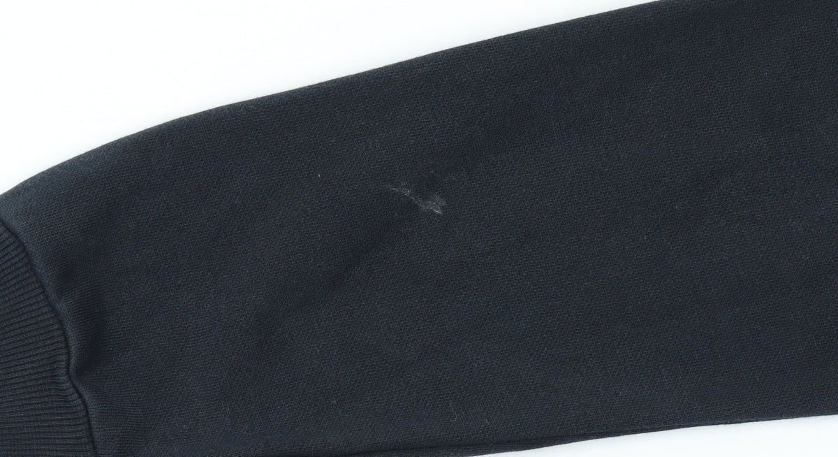 Additional view of Puma boys’ black crew neck pullover sweatshirt, size 12, years logo print