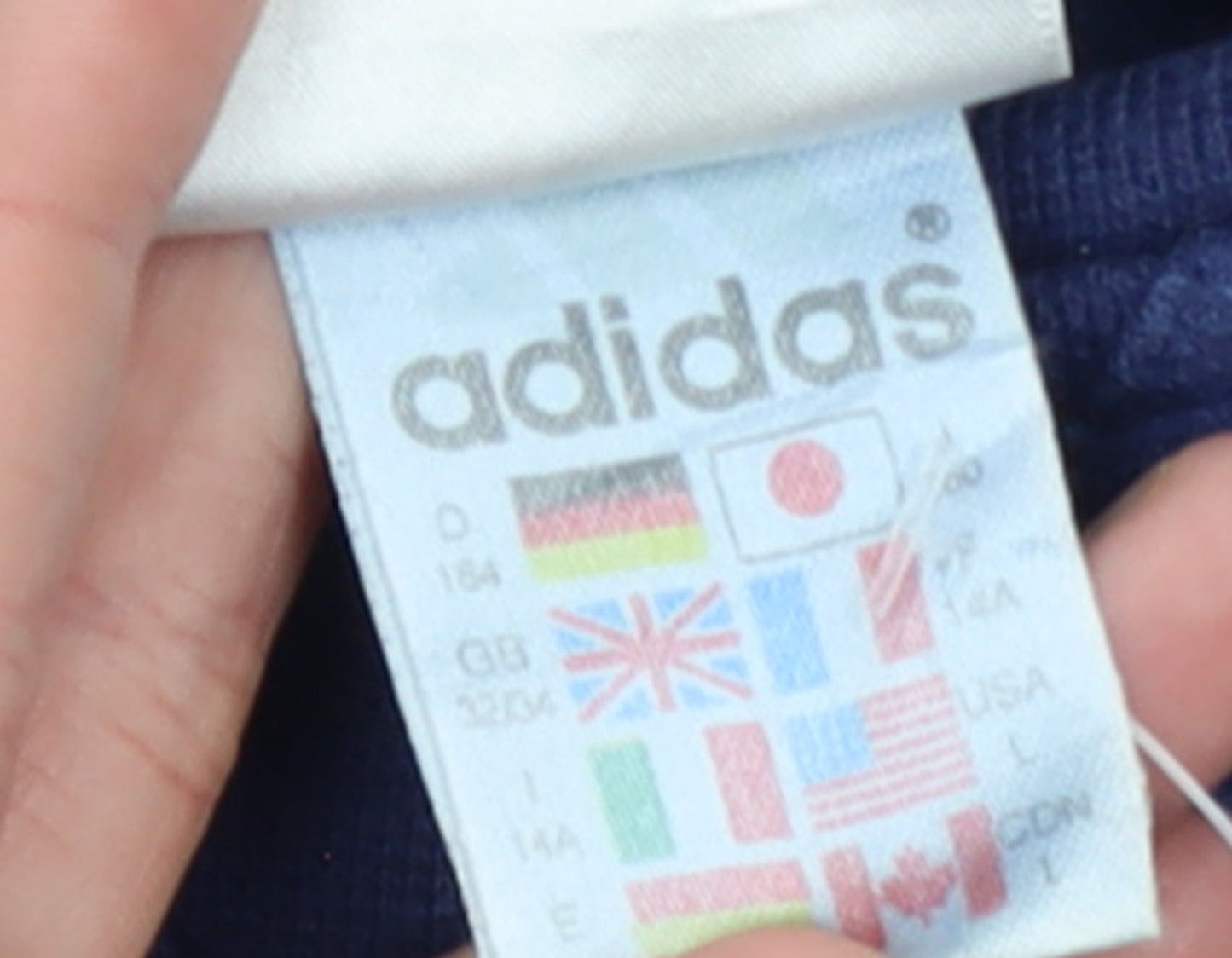 Adidas Boys Blue Crew Neck Pullover Fleece Sweatshirt 14 Years