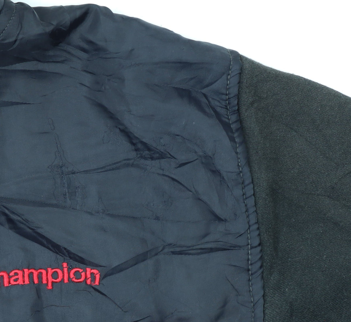 Champion Men’s Black Full Zip Hoodie L Sports Fleece Jacket