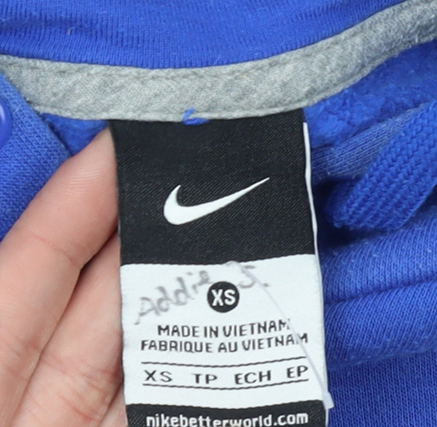 Nike Womens Blue Pullover Hoodie XS ACMS Basketball Graphic Sweatshirt