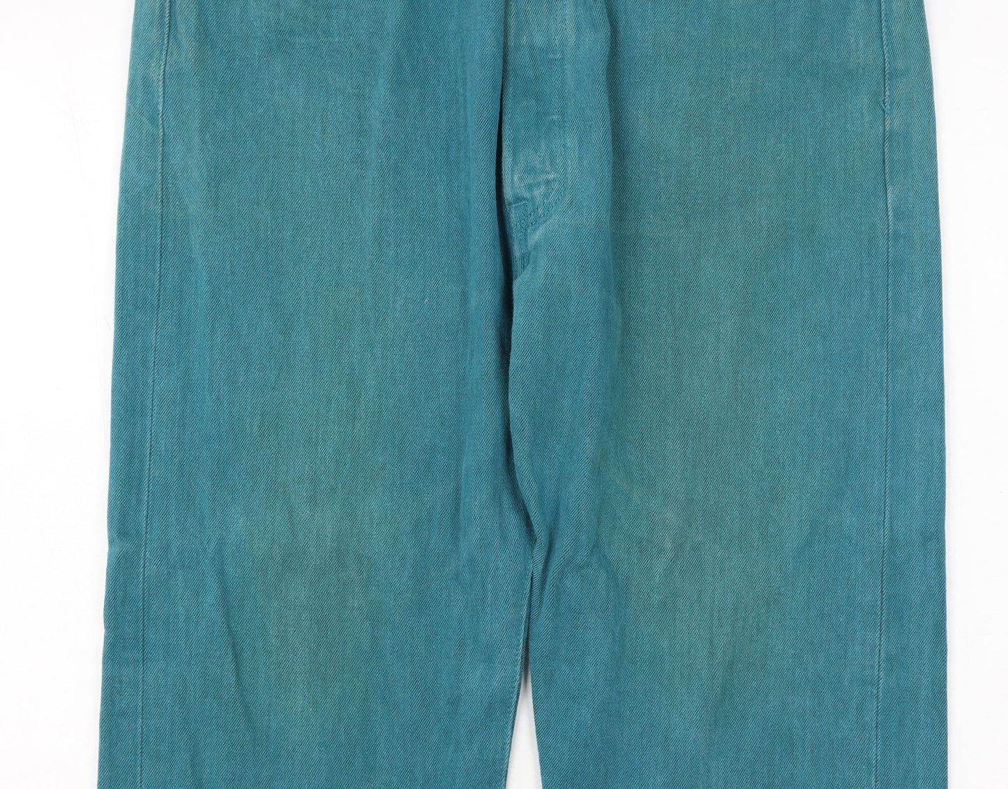 Levi's 501XX Men's Teal Blue Straight Denim Jeans W38 L34 Classic Fit