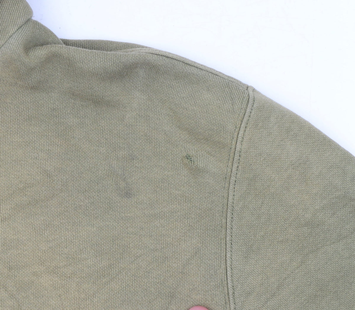 Champion Men's Green XL Pullover Hoodie with Logo Print