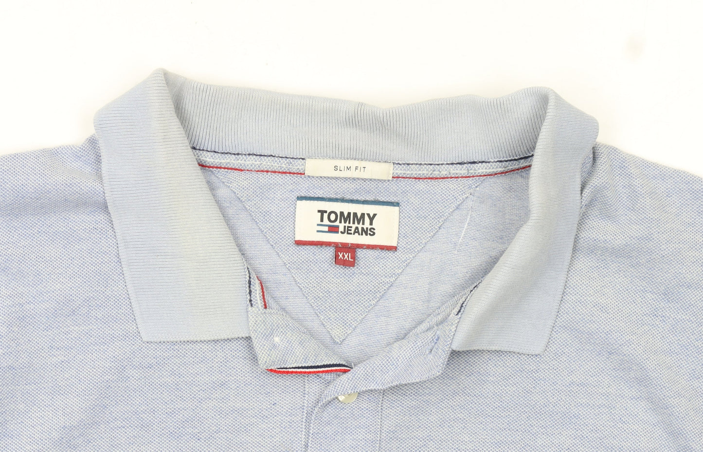 Tommy Jeans Men’s Blue Slim Fit 2XL Polo Shirt