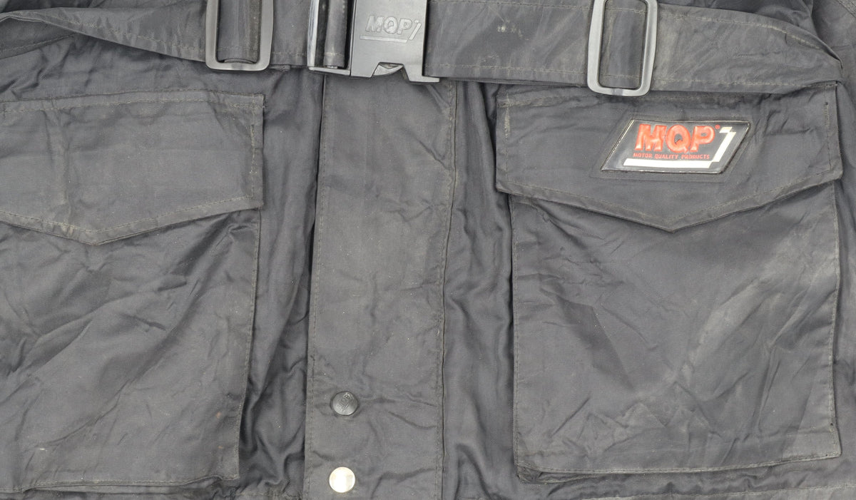 MQP Men’s Black 2XL Motorcycle Jacket Belted Waterproof Windproof
