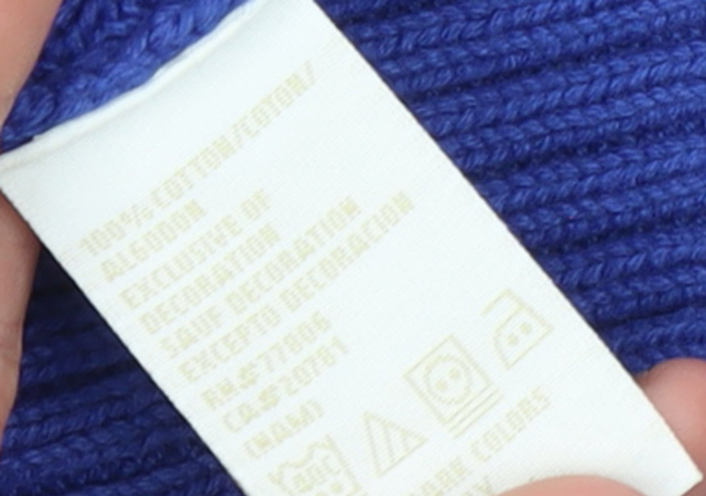Tommy Hilfiger Women Blue Roll Neck Cotton Jumper XL