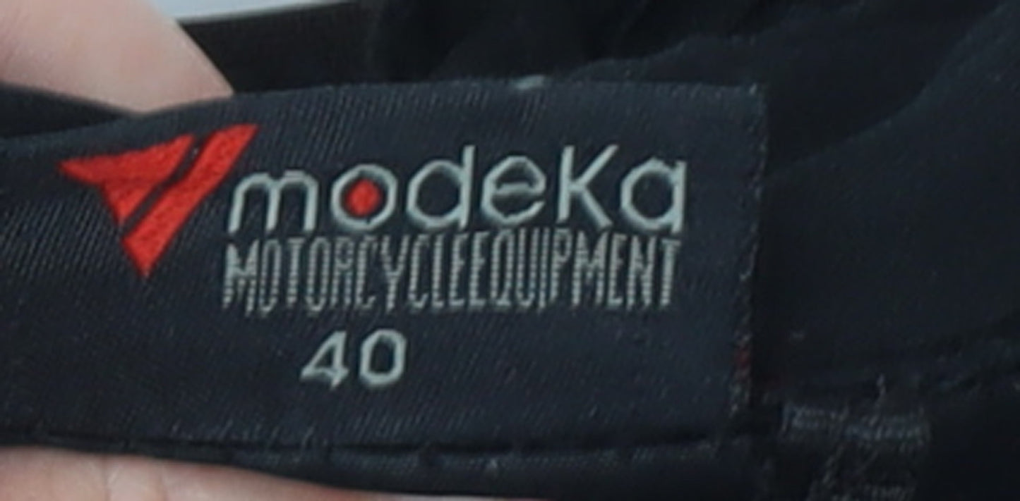 Modeka Men’s Black 40 Motorcycle Jacket Waterproof Windproof
