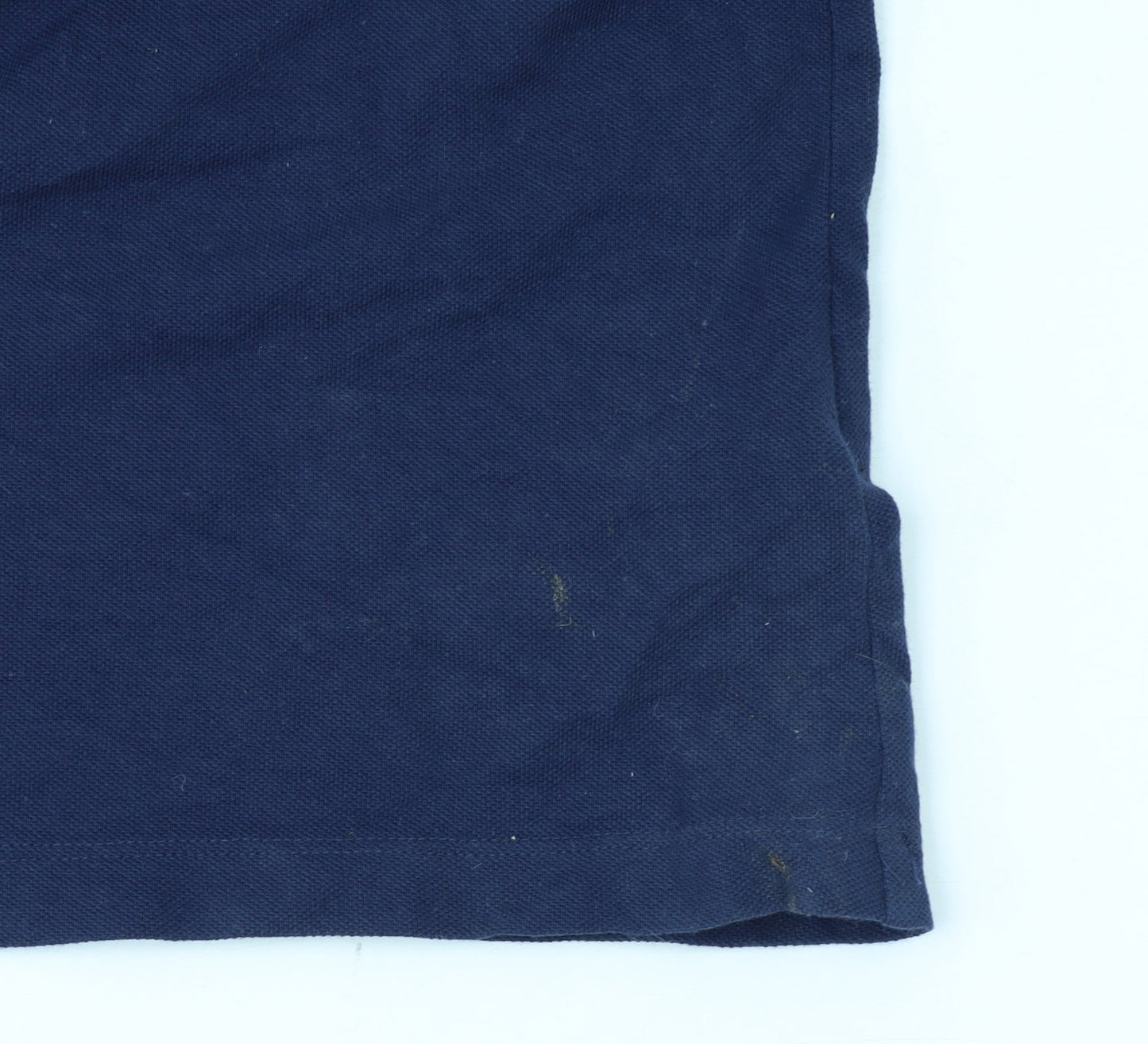 Tommy Jeans Women's Navy Polo Top S Half Zip Cotton Classic Style