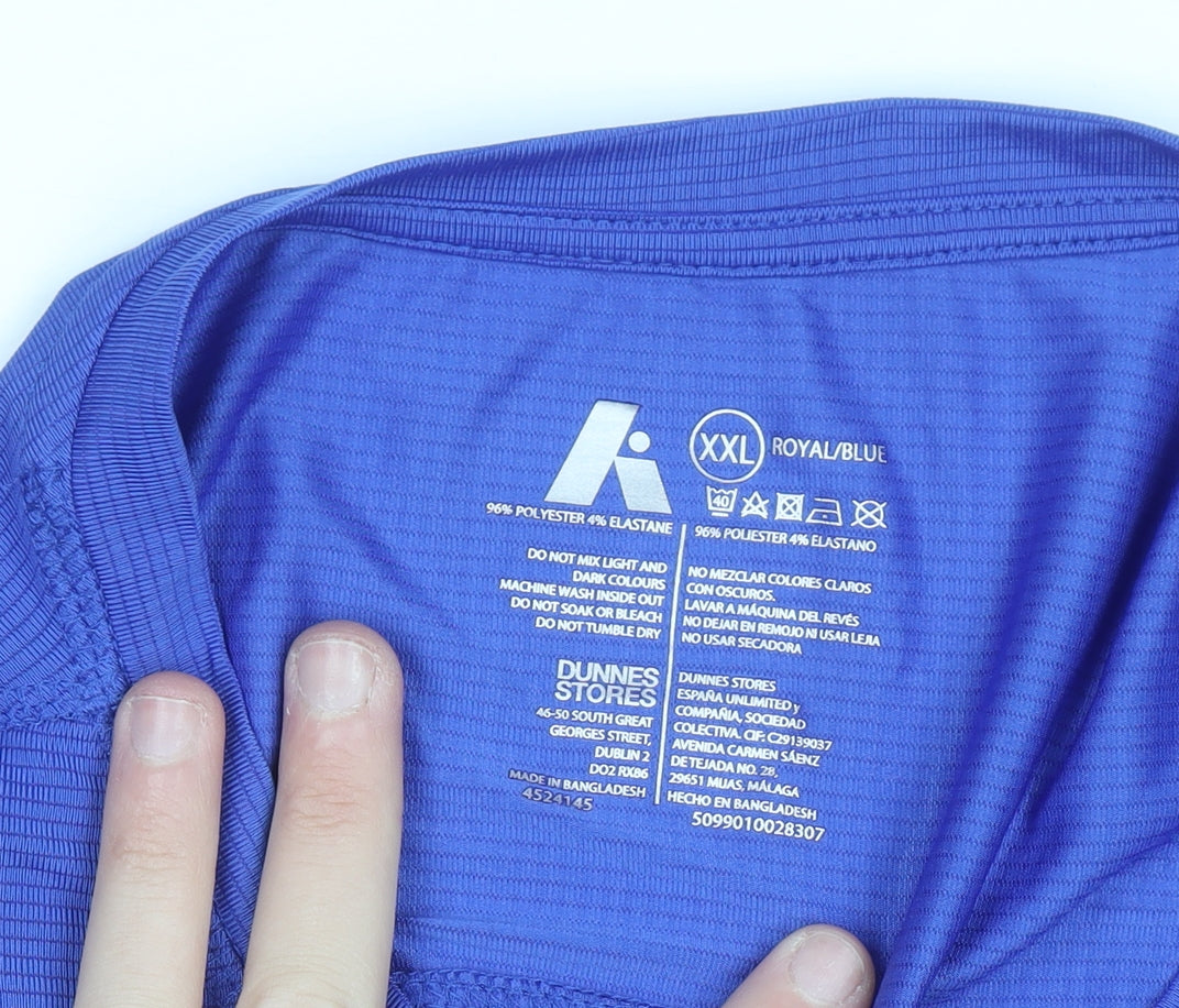Dunnes Men’s Royal Blue XXL Short Sleeve Crew Neck T-Shirt