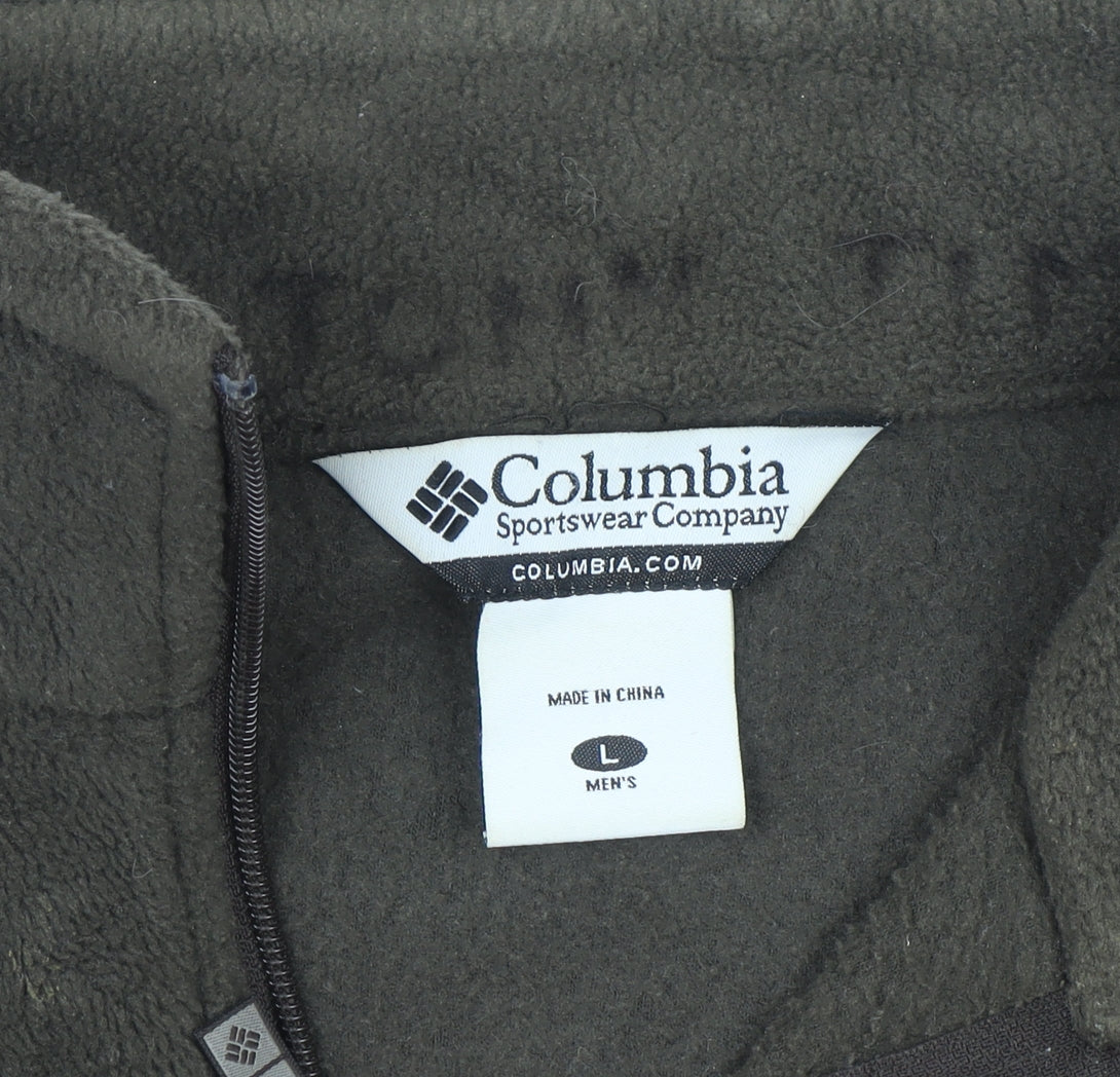 Columbia Men's Brown Fleece Full Zip Sweatshirt Jacket L