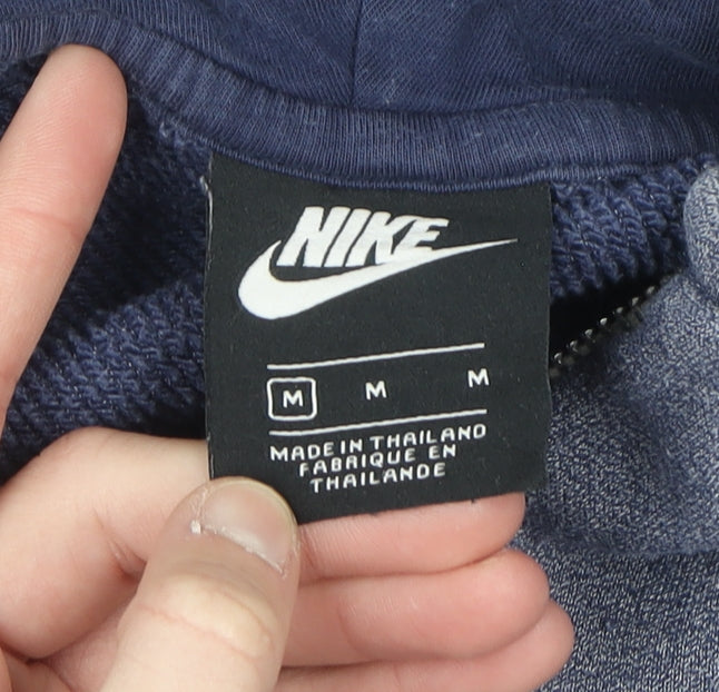 Nike Men's Blue Full Zip Hoodie Medium Sportswear