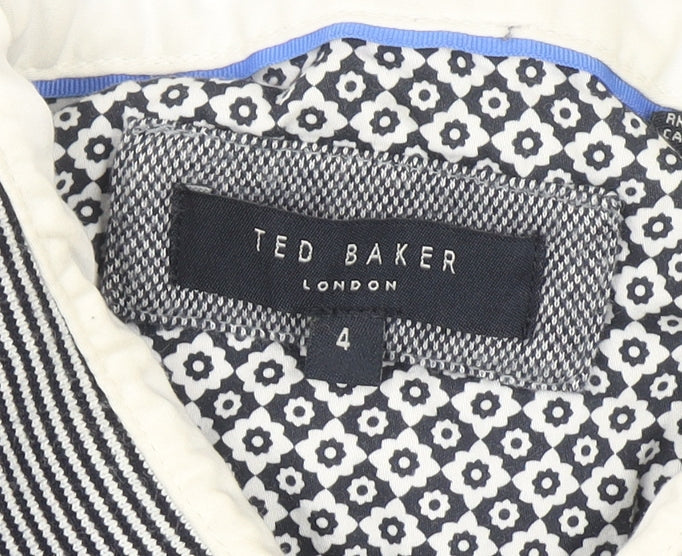 Ted Baker Men's Grey Cotton Short Sleeve Polo Shirt Size L