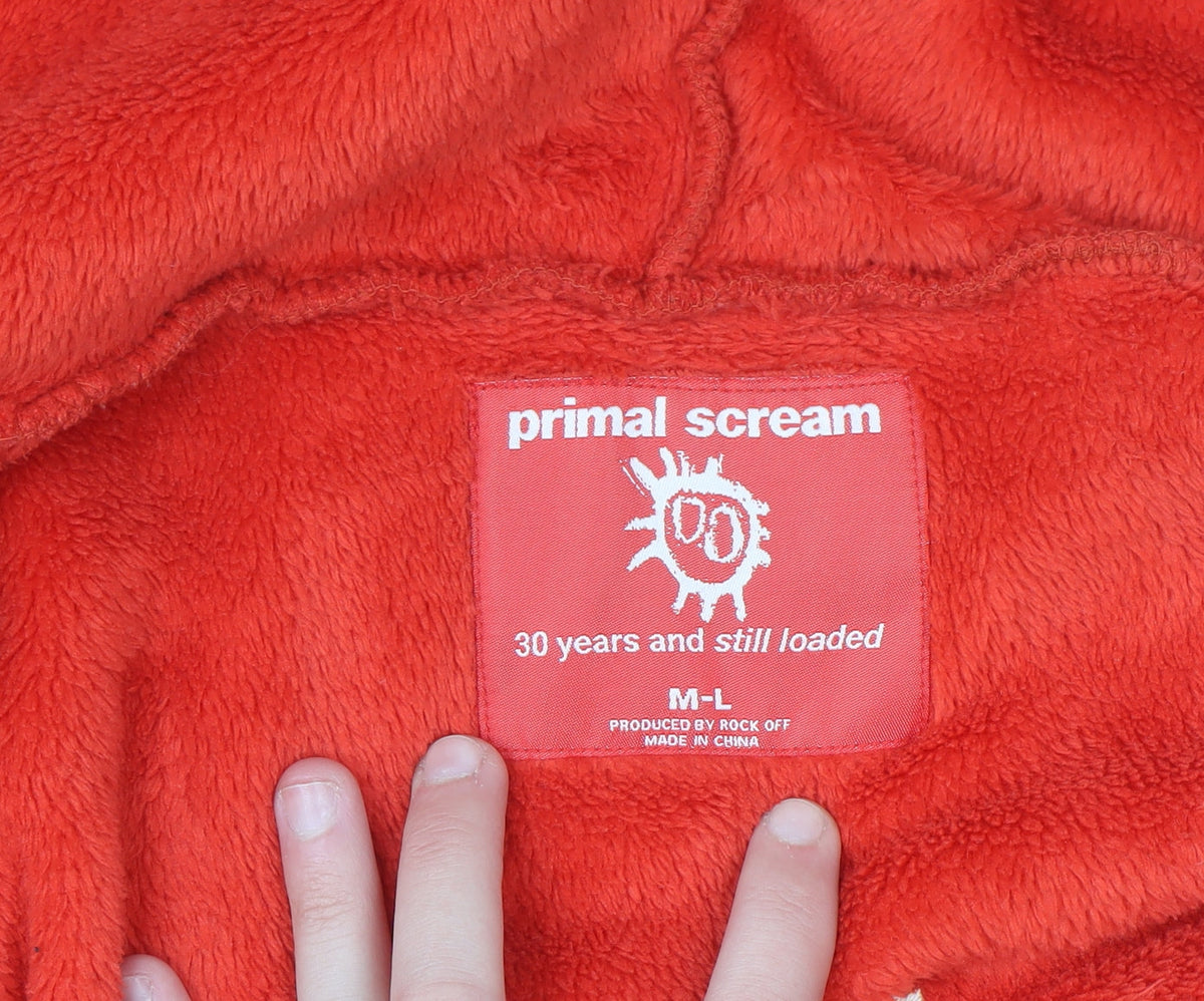 Primark Scream Red Hooded Robe M-L Fleece Men's Nightwear