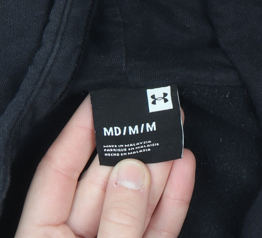 Under Armour Men's Black Full Zip Hoodie Size M Fleece Sportswear
