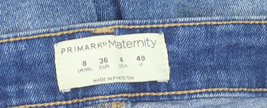 Primark Maternity Blue Skinny Jeans Women’s Size 8 Stretch Denim