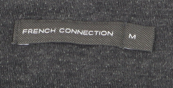 French Connection Men's Grey Cotton Pullover Jumper M