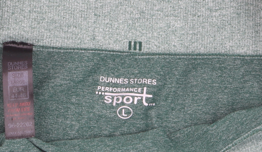 Dunnes Stores Women Green Seamless Leggings L Gym Training