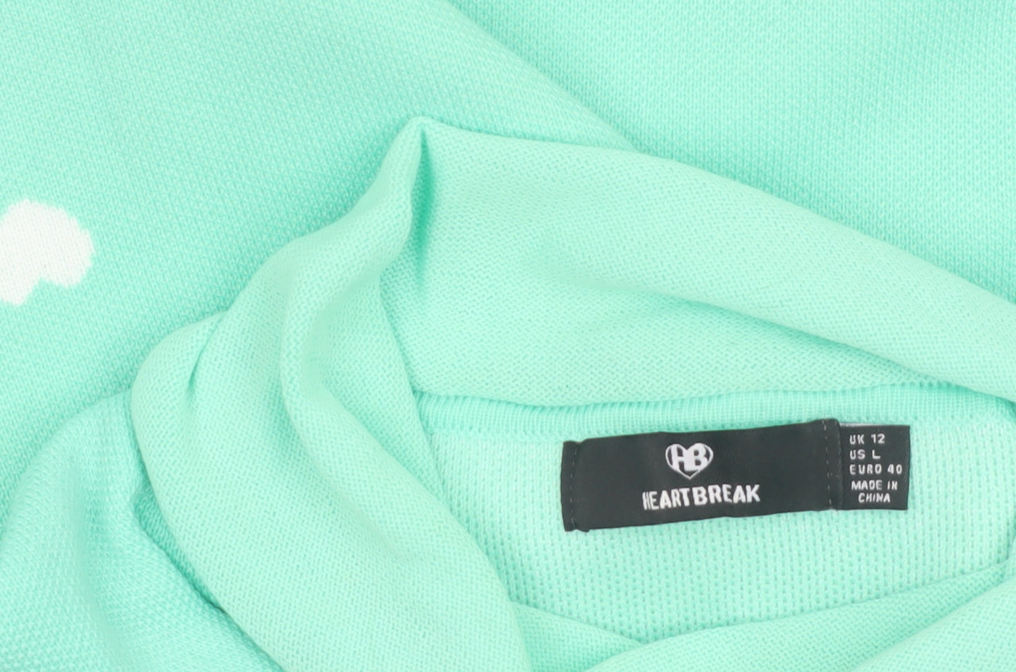 Heartbreak Women's Green Roll Neck Pullover Jumper Size 12
