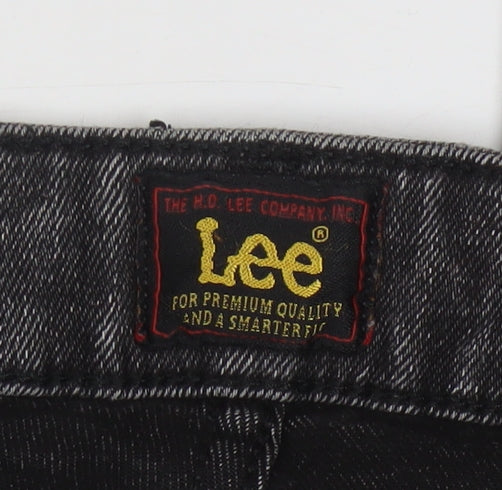 Lee Men’s Grey Malone Slim Fit Jeans W31 L30 Mid Rise Denim