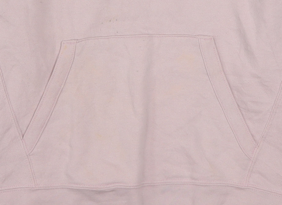 Champion Womens Pink Pullover Hoodie Size M Cotton Blend Athleticwear