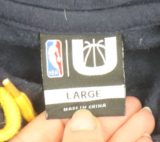NBA Pacers Men’s Blue Pullover Hoodie Large Fleece Sportswear