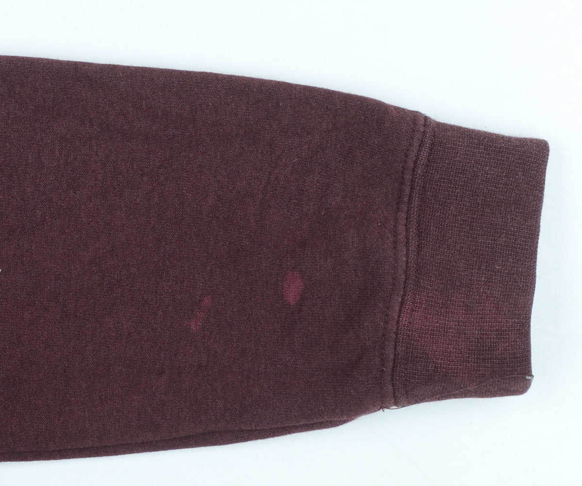 Nike Women’s Burgundy Crew Neck Sweatshirt Size S Logo Print