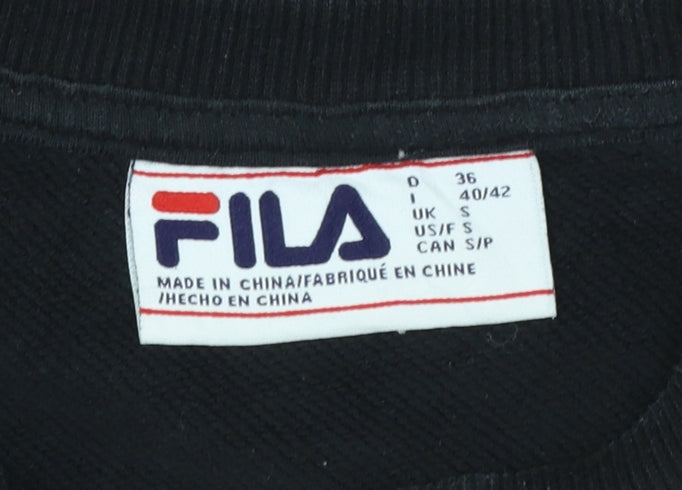 Fila Women's Black Small Crew Neck Pullover Sweatshirt