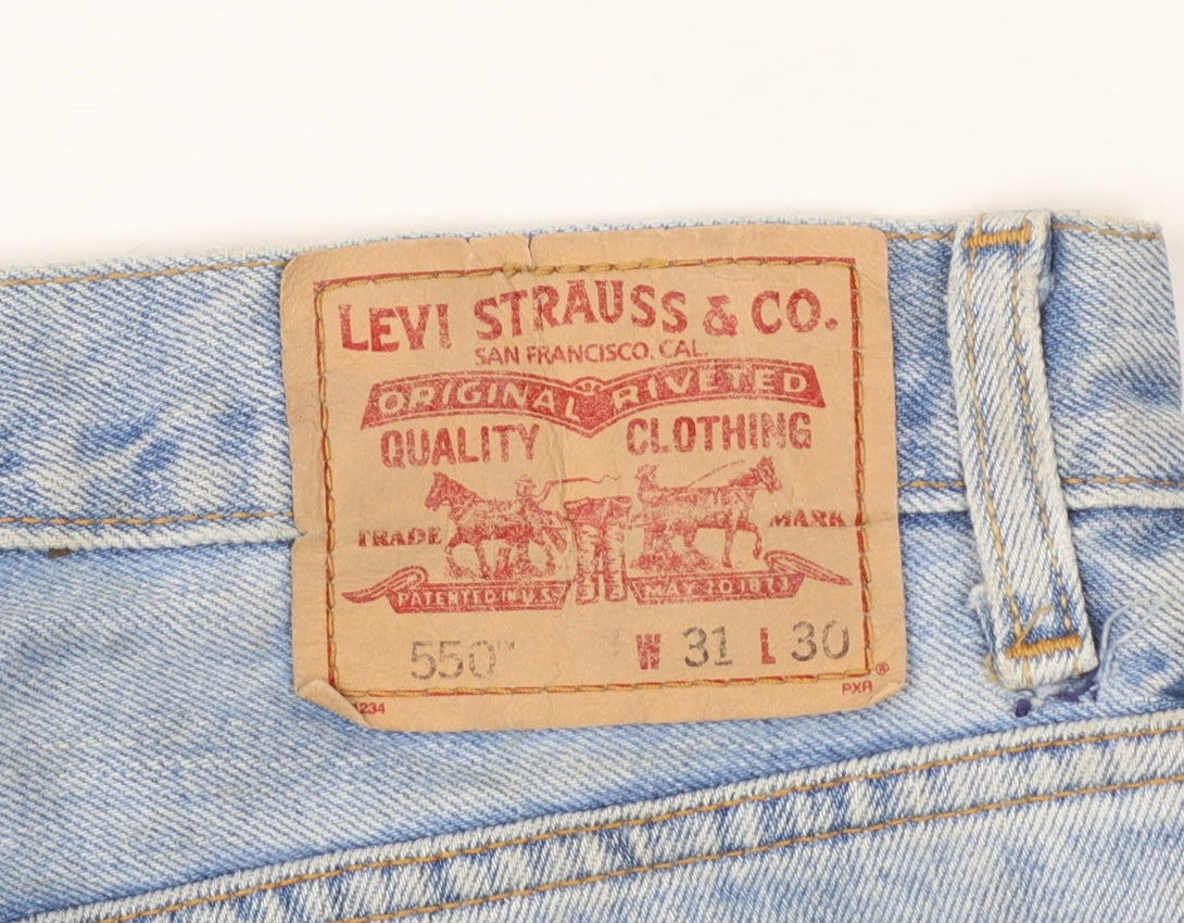 Levi's 550 Men's Blue Relaxed Fit Jeans W31 L30 Denim Classic