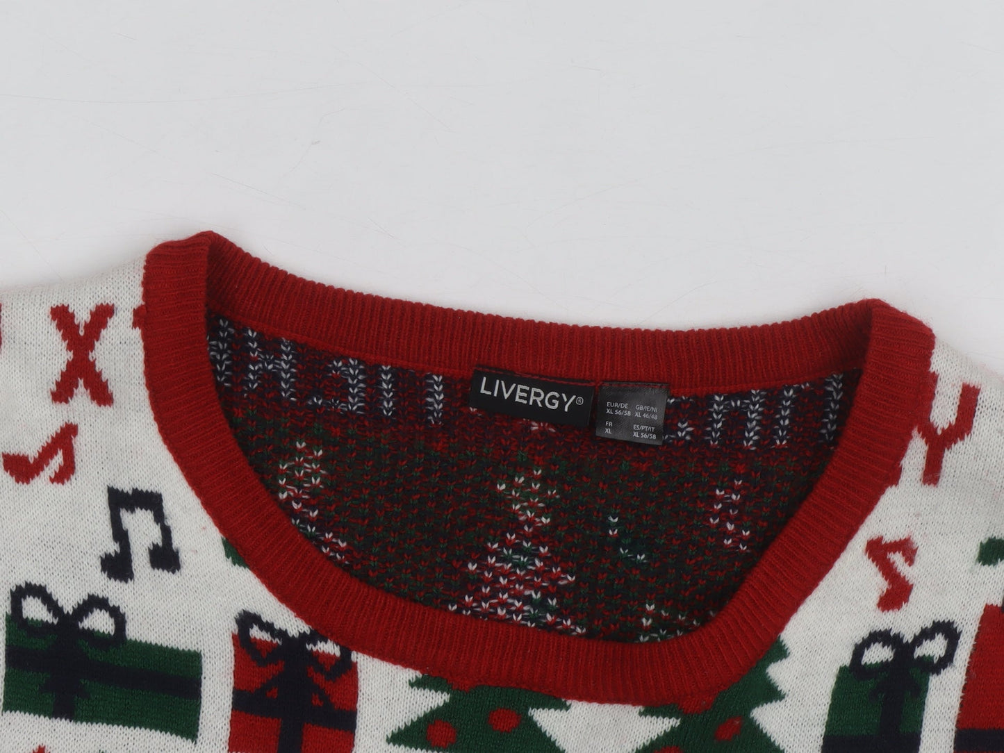 Livergy Unisex Multicoloured Christmas XL Pullover Jumper
