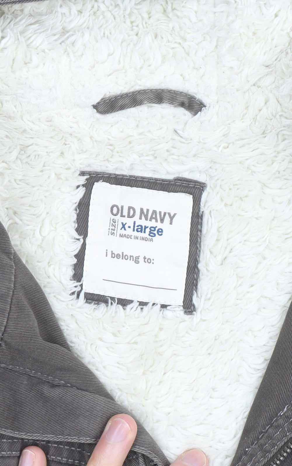 Old Navy Men's Brown Hooded Parka Jacket XL Cotton Lined