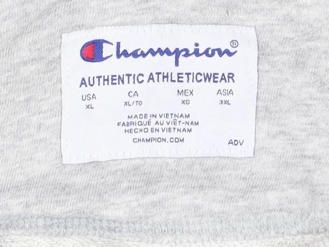 Champion Womens Grey Logo Sweatshirt XL Comfortable Casual